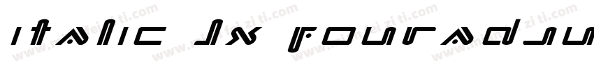 italic JX fouradjust字体转换